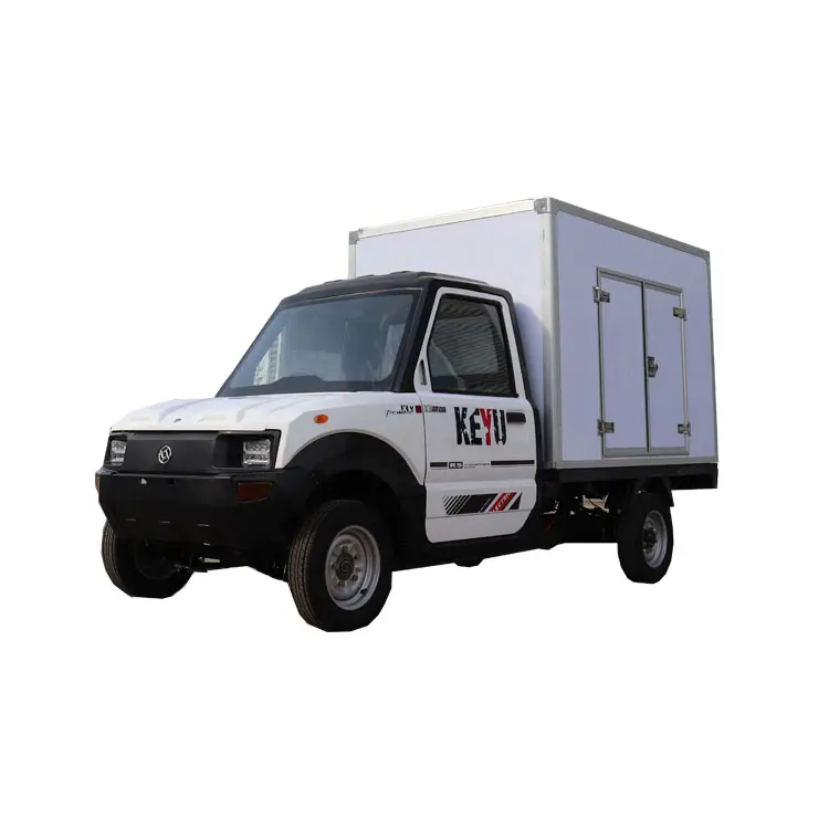 KEYU ticari elektrikli yardımcı araç Mini Van 4x4 kargo kargo kutusu ile kamyonet elektrik kamyonet araba