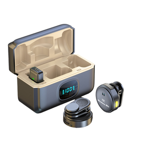 Microphone Lavalier Q8 Anti-Bruit MINI à Longue Autonomie avec Clips, Petit Micro pour iPhone, Android, Type C, Vlog, Diffusion en Direct - Product Image 1