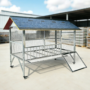 Jaula para Pollos de Acero Inoxidable, Reforzada, Grande, para Interiores y Exteriores, Balcón, Cría Familiar, Caja Simple, Duradera y Fácil de Usar - Product Image 1