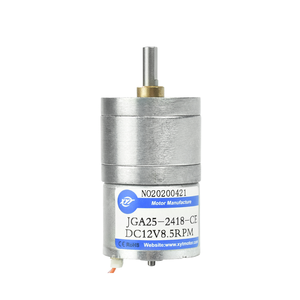 XTY JGA25-2418 Mini moteur vitesse réglable réduction à basse vitesse DC 12V 24V aimant Permanent pour petits appareils MotorSmart - Product Image 1