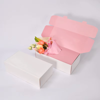 Boîte à fleurs carrée noire de haute qualité avec fleurs, idéale pour les cadeaux, en vente chaude