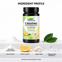 Tablet Kunyah Creatine Monohydrate untuk Meningkatkan Massa Otot Ramping Tablet Creatine Monohydrate untuk Sebelum atau Setelah Latihan