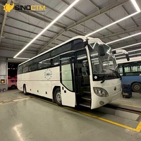 Bus de tourisme de luxe d'occasion à 70 places, manuel, diesel, origine Shandong, norme Euro 2, pour le transport scolaire et d'entreprise