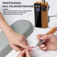 Ponceuse à ongles électrique sans fil 35000 tr/min à vitesse réglable pour travaux de précision sur les ongles, vente en gros d'usine