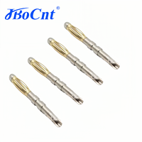 Connecteur de batterie mâle en laiton plaqué or Jbocnt, courant nominal 10A, IP67, type banane, pour lanterne (Fleur)