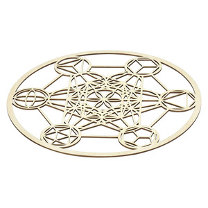 Sólidos platónicos Geometría Sagrada moderna <span class=keywords><strong>Cubo</strong></span> de tatron arte de pared de madera colgante deco energía positiva simboliza la armonía del equilibrio - Product Image 2