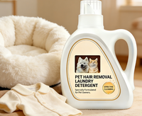 Détergent liquide professionnel anti-statique pour l'élimination des poils d'animaux, formule anti-adhérence des poils pour propriétaires de chiens et de chats