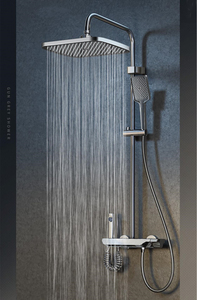 Bộ sen tắm nóng lạnh gắn tường, hệ thống sen tắm mưa, bộ trộn sen tắm ngoài trời, bộ vòi sen kiểu piano - Product Image 6