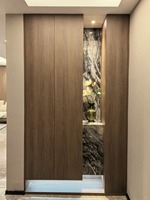 Panneau décoratif en mélamine surdimensionné 2100*2800*18mm, imitation bois, pour murs intérieurs et meubles de garde-robe