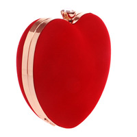 Pochette de soirée de luxe en velours style trapèze rétro européen et américain SOLING, avec fermeture à rabat, design portable pour mariage et fête