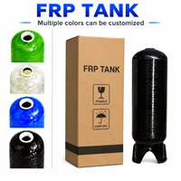 Réservoir FRP de purification d'eau industrielle personnalisé, spécification 1665, noir, grande capacité de filtration 250L-10000L, 1000L/heure, pour usine
