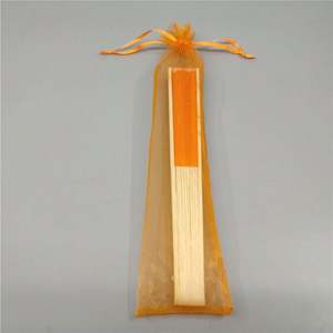 Éventails de mariage chinois personnalisés, 8 pouces, grandes tailles, en bambou tressé, pliables à la main, peints sur mesure, écologiques - Product Image 5