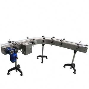 Chaîne de convoyeur à courroie en acier inoxydable sur mesure, courbe, pour lait, cosmétiques, parfums, boissons, sauces - Product Image 2