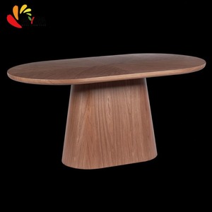 Tables à manger en bois multifonctionnelles modernes, <span class=keywords><strong>table</strong></span> à manger ovale extensible en MDF, <span class=keywords><strong>table</strong></span> à manger extensible pour la maison, l'hôtel, le restaurant - Product Image 2