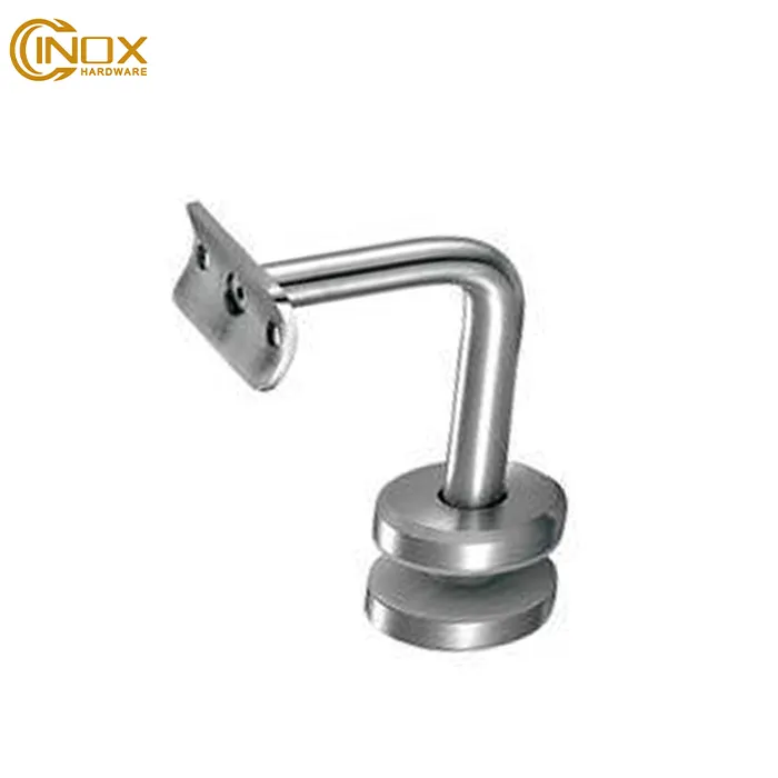 High Quality Stainless Steel Angle Stair Commercial Handrail Railing Glass Shelf Bracket