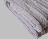 Couverture électrique d'hiver ultra-douce en polaire PV blanc laiteux violet clair, fil chauffant, chauffage rapide, contrôle intelligent domestique, lavable