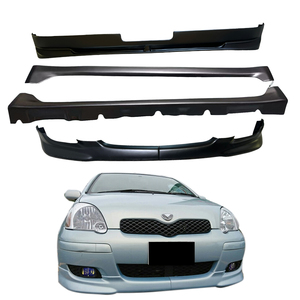 Kit carrosserie pour Vitz RS modèle 2004-2008 avec lèvre avant, lèvre arrière et jupes latérales en ABS, sans couleur - Product Image 1