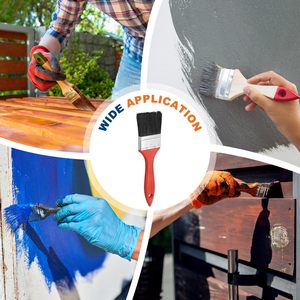 Juego de Pinceles de Pintura Industrial Personalizables para Bricolaje, con Virola de Plástico Suave, Pinceles para Pintar Paredes, Compatibles con OEM, Pintura Epoxi - Product Image 4