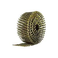 Clous en acier au carbone de haute qualité, taille personnalisée 15 °   Clous en fil de fer collés en bobine pour le travail du bois et la fabrication de palettes