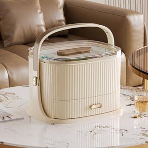 Boîte à médicaments en plastique pratique pour la maison, trousse de premiers soins familiale complète, grande capacité, compartiments, modèle portable DC-516 - Product Image 1