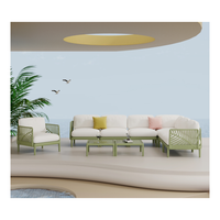 Außenbereich Kunststoff chinesische Fabrik moderne Außenmöbel Kunststoff Außenbereich Kunststoff hochwertige Sofa-Kombination