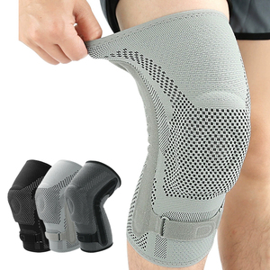 <span class=keywords><strong>Rodillera</strong></span> de compresión diaria superventas con soporte <span class=keywords><strong>para</strong></span> ciclismo y running, estabilizadores rotulianos laterales y almohadilla de silicona - Product Image 1