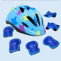 Ensemble de protection sportive professionnel pour enfants et adolescents, pour le roller, le patinage en ligne, motif rayé