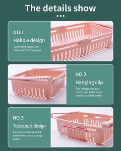 Kitchen Refrigerator Adjustable Storage Basket Drawer Storage <strong>Shelf</strong> Crisper Freezer <strong>Box</strong> - Product Image 3