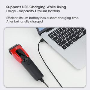 Nuovo FK-9003 elettrico Resuxi per animali domestici 2000mAh grande lama in ceramica Pro tagliacapelli per cani 6 pettini guida - Product Image 6