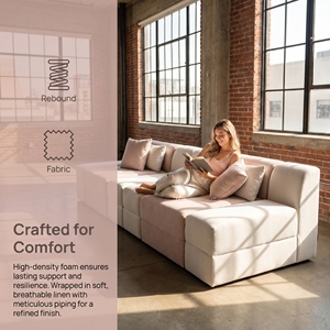 <span class=keywords><strong>Canapé</strong></span> modulaire en velours sans cadre avec logo personnalisé, emballé en rouleau, livré en boîte, <span class=keywords><strong>canapé</strong></span> sectionnel à expansion rapide pour studio - Product Image 2