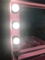 Valise à roulettes pour maquilleur WETRUST 24 pouces, professionnelle, avec éclairage LED rotatif, pour studio de maquillage