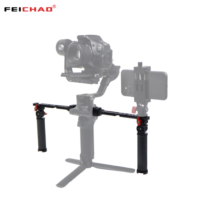 FEICHAO Universal Adjustable Dual Handheld Stabilizer Hand Grip for DJI RONIN RS2/RSC2/RS3/RS3PRO/RS3 Mini/RS4/RS4PRO/RS5 Gimbal