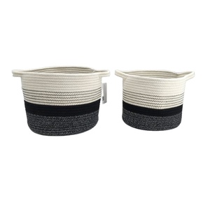 Panier de rangement en corde de coton JY avec salle de bain salon écologique panier de rangement en corde de coton - Product Image 6