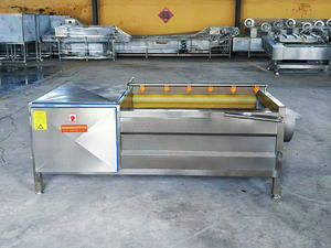 Industriële 304 Roestvrijstalen Wol Roller Fruit En Groenten Reinigingsmachine Woltrommel Aardappel Yam Was-En Schilmachine - Product Image 4