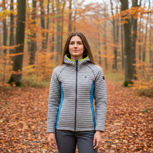 Felpa con cerniera di alta qualità da donna PRESOLANA felpa con Logo personalizzato foderato per abbigliamento lungo autunno/inverno con Design leggero - Product Image 3