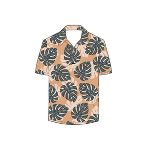 Camisa Casual de Playa para Hombre, Camisa de Verano con Estampado Floral, Camisa Tropical de Manga Corta con Botones, Camisas Transpirables de Fibra de Bambú - Product Image 1