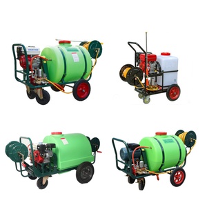 เครื่องพ่นยาฆ่าเชื้อแบบรถเข็นขนาดใหญ่ ความจุ 120 ลิตร ใช้พลังงานน้ำมันเบนซิน พร้อมด้ามจับ สำหรับฆ่าเชื้อโรคและทำความสะอาดในงานเกษตร - Product Image 6