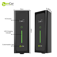 Chargeur de voiture électrique mobile Zencar 16A 3,6 kW EVSE 220V AC avec courant réglable pour la recharge à domicile et en extérieur