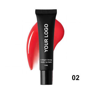 Etiqueta privada Mantequilla hidratante de larga duración Nutritiva Vegano Orgánico Alto pigmento Maquillaje Colágeno Aceite de labios Brillo de labios - Product Image 3