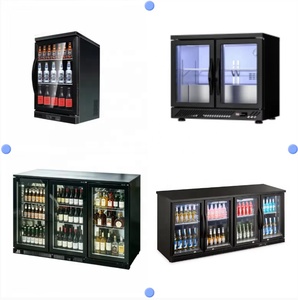 Refrigerador Premium Bajo Mostrador con 3 Puertas de Vidrio, Enfriador de Bebidas Negro para Cafetería, Discoteca, con Luz LED - Product Image 6