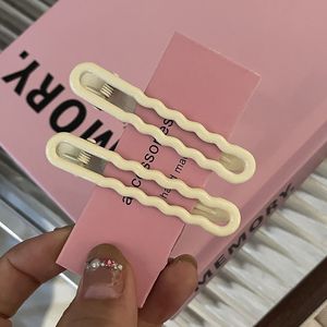 Nuevos accesorios para el cabello, modernos y exquisitos, pinza de pico de pato con borde rosa para niña, accesorios, pinza delgada - Product Image 5