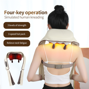 Masajeador de espalda superventas para aliviar el dolor, masajeador de cuello y hombros Shiatsu 3D de alta calidad con gran descuento - Product Image 4