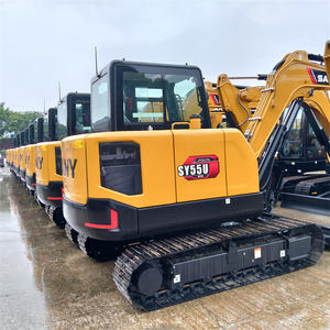 Mini-excavatrice sur chenilles SANY SY55U d'occasion, prix bas, livraison gratuite, nouveau modèle, hydraulique, agricole - Product Image 3