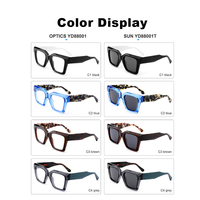 Prix d'usine – Grandes montures optiques unisexes en acétate à monture intégrale, verres anti-lumière bleue, coloris variés