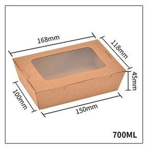 Customizable <b>White</b> Kraft Paper Takeout <b>Box</b> High-End Biodegradable Picnic Food Packaging for Catering and Carryout - Product Image 5