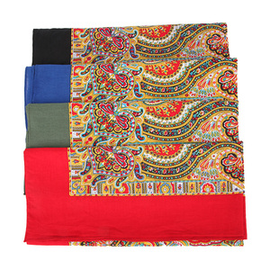 Foulard in Cotone Multiuso con Stampa Personalizzata Paisley, Bandana Quadrata per Esterni con Logo Personalizzato - Product Image 2