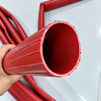 Tuyau plat flexible en PVC bleu de haute qualité, largement vendu pour les pompes d'irrigation agricole et le transfert de fluides.