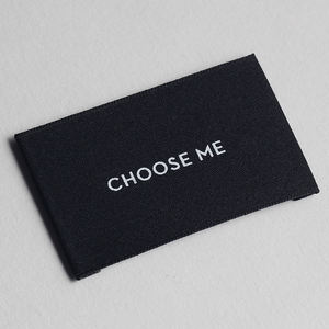 Custom Garment Woven <strong>Label</strong> Custom Small Garment Woven Neck <strong>Label</strong> for <strong>Clothing</strong> - Product Image 3