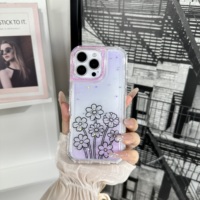 Coque antichoc en TPU+PC avec motif floral élégant pour Spark 50 Pro 4G, SPARK 50 4G, CAMON 50 4G, SPARK GO 3