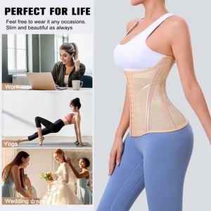 Wholesale Waist Trainer Cincher Slimming Corset Flat Stomach Sheath Shaper Supplier Custom Original Mesh Fabric Girdle <strong>Shapewear</strong> - Product Image 4